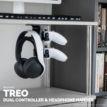 Load image into Gallery viewer, THE TREO - UNDER DESK DUAL HANGER