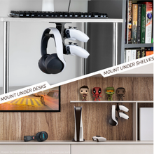 Load image into Gallery viewer, THE TREO - UNDER DESK DUAL HANGER