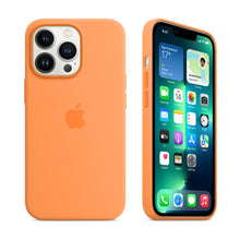 Load image into Gallery viewer, flexible tpu materials Silicone Case (PASTEL ORANGE) solid iphone case