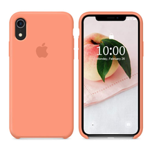 Load image into Gallery viewer, flexible tpu materials Silicone Case (PASTEL ORANGE) solid iphone case
