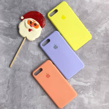 Load image into Gallery viewer, flexible tpu materials Silicone Case (PASTEL ORANGE) solid iphone case