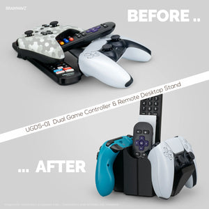 DUAL GAME CONTROLLER HOLDER