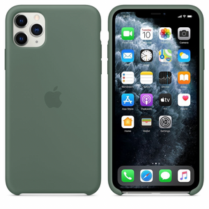 flexible tpu materials Silicon Case (PINE GREEN solid comfortable feel