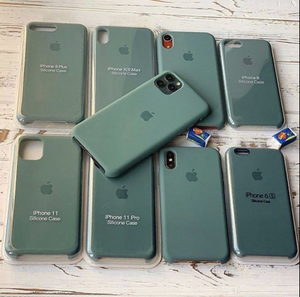 flexible tpu materials Silicon Case (PINE GREEN solid comfortable feel