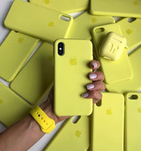 Load image into Gallery viewer, flexible tpu materials Silicone Case (NEON YELLOW)  solid  iphone case
