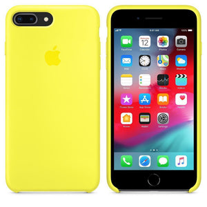 flexible tpu materials Silicone Case (NEON YELLOW)  solid  iphone case